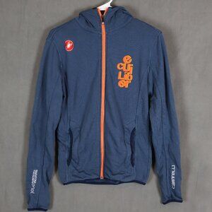 Castelli Maratona Dles Dolomites Sweatshirt Mens Small Cycling Full Zip Hoodie